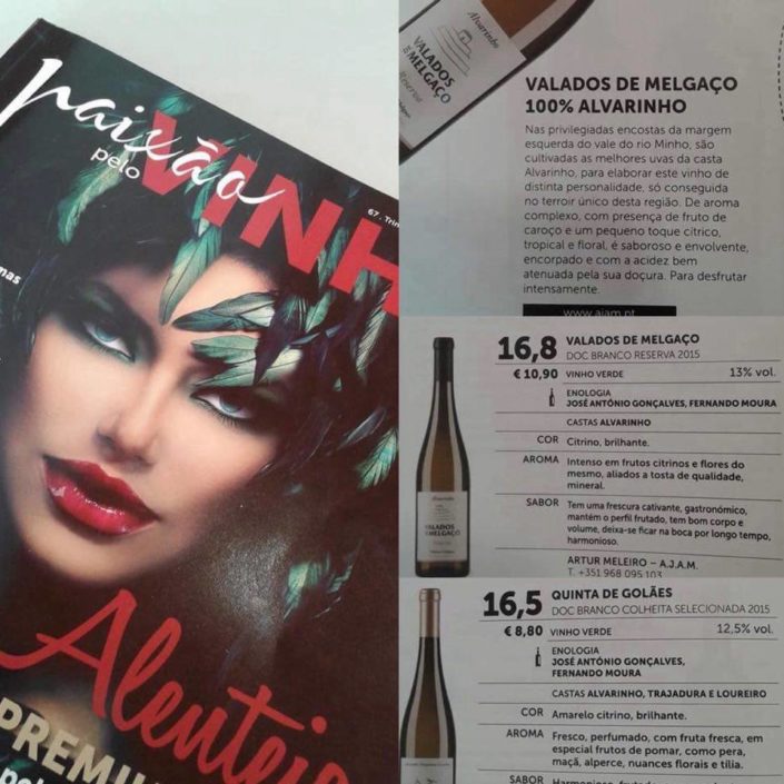 Recommendation of the magazine Paixão pelo Vinho